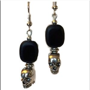 Black Skull Earrings